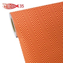 도트 지그재그 체크 무늬 PP소재 친환경 포인트 시트지 식탁 가구 리폼 인테리어필름, 02. 지그재그 포인트 오렌지 KIP502