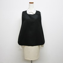 쿡셰프 벨크로 손님용 앞치마 4종 (택1), 블랙, 1개