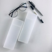 투명필통 반투명 플라스틱 대학생 펜슬케이스, 소