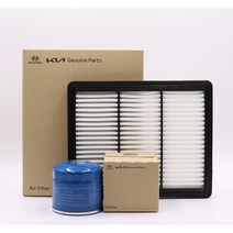 올뉴모닝 (2011 이후) 오일필터(26300 02503) + 에어필터(28113 1Y100) 세트, [26300-02503][28113-1Y100]