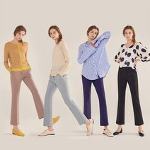 이랜드 [LIVE ON(라이브온)]라이브온 홈쇼핑HIT 21SS 하이텐션 세미플레어 밴딩 팬츠 4종 택 1 H211W301304