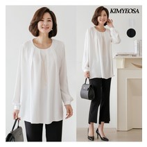 김여사 해브 체인 네크리스 블라우스 엄마옷/마담옷/중년여성/40대/50대