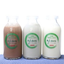 서울우유 레트로 유리병 330ml 3p세트, 1개, 색상