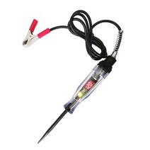 배터리테스터기 펜 테스터 LED 자동 6-24 V DC 자동차 트럭 오토바이 전압 회로 테스트, [02] Black