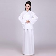 한복 반티 새로운 hanfu 안감 솔리드 컬러 자켓 스커트 바지 유니섹스 중국 전통