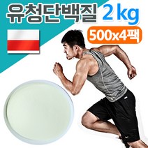 The큰나무 100% 순수 유청 단백질 보충제 500g 단백질쉐이크 뼈엔 밀크 세라마이드 단백질 분말 가루 ~, 4팩