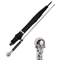 고급 신사 지팡이 해골 말 크롬 손잡이 분리형 장우산