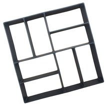 문양 거푸집 마당 보도 블럭 인도 diy 플라스틱 포장 벽돌 콘크리트 스테핑 스톤 시멘트 금형 포장 도로 금형 경로 메이커 정원 장식, e