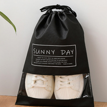 신발 파우치 부직포 수납 보관 실내화 주머니 5P