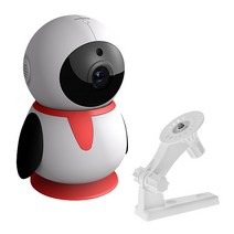 펭카 홈카메라 펭귄카메라 아기카메라 홈 CCTV 홈캠 반려동물 카메라 강아지, 펭카+카메라 벽 브라켓