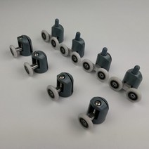 미닫이문레일 4pcs-8 개/대 샤워 도어 인클로저 롤러 러너 휠 풀리 상부 또는 하부 부품. Diameter20mm/22mm/23mm/25mm/27mm, 23mm, [02] 4pcs lower4pcs upper