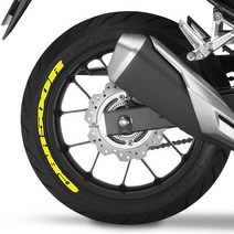 그리븐 2세대 혼다 CBR500R 650R 타이어 레터링 휠 스티커 데칼, 테이프타입, 접착제(소)세트, 1개