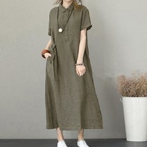일상HO감 한여름 식혜처럼 린넨 원피스