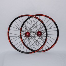 mtb 자전거 4 밀봉 베어링 휠 알루미늄 합금 산악 자전거 더블 림 휠셋 림, 27.5h 풀 블랙
