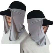 해피쇼핑 햇볕 가림막 모자가리개 산책 여름 선가드 얼굴 목 가리개 2개세트