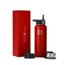 Iron Flask 스포츠 물병 40 Oz 누출 방지 진공 단열 스테인리스 스틸 이중 벽 보온 머그잔 메탈 캔틴184036, Graphite