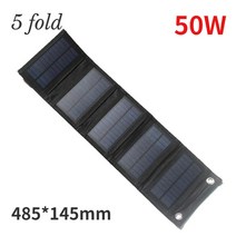 태양 전지판 아파트 태양열 70w 접이식 전지 충전기 야외 5v usb 출력 장치 방수, 50w 5배