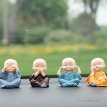 관세음보살상 포대화상 비로자나불 아미타불 지장보살 반가사유상 불상 보라색 점토 4 작은 스님 샤미 부처님 즙이 많은 168, 스프링 스윙 포 노 스님, 스프링 스윙 포 노 스님