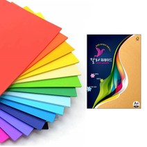 [홈앤스쿨] 칼라퍼레이드 A4 160g (10매) OA용지 색지 색상지, 04.백색, 10매입