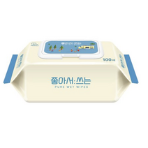 좋아서쓰는 아기 물티슈 캡형, 100매, 40팩