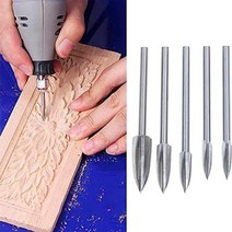 조각기 우드카빙 조각칼 아트나이프 조각도 끌 목공구 우드카빙키트 접도 5개/대 나무 조각 드릴 비트 세트