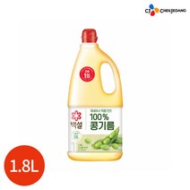 CJ 백설 콩기름 식용유 1.8L, 1개