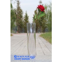 똑바로 통 플라스틱 아크릴 투명 풍부한 대나무 플라스틱 꽃병 도로 가이드 직선 원통형 결혼식-73331, 03. 둥근 40cm 높이 16CM