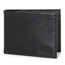 [살바토레 페라가모] [명품]더블 간치니 남자 반지갑 66 A064 NERO 0733314