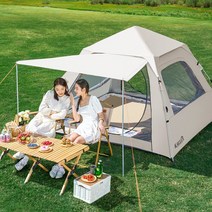 KALLUS CAMPING 오토 스퀘어 텐트 5인용, 1개