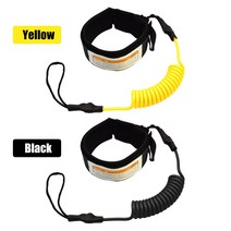 다이빙 유지 서핑 보드 가죽 끈 스탠드 업 패들 손목 발목 다리 로프 스트랩 쇼트 부기 교체, 검정, 협력사