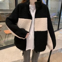 마마루시아 여성 뽀글이 자켓 후리스 아우터 무스탕 코트 잠바 겨울 빅사이즈 BJ65
