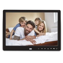 디지털 액자 사진 프레임 전자 앨범 12 인치 1080P HD 원격 제어 지원 32G, EU 플러그, 검은 색