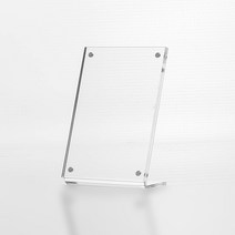 L자형 자석 아크릴 쇼케이스 7.5X10.5CM 세로형 아크릴쇼케이스 POP꽂이 아크릴메뉴판 자석POP쇼케이스