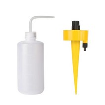 조정 가능한 자동 드립 관개 시스템 식물 waterers diy 자동 자체 급수 아군 드립 장치 500ml 짜기 병, 노랑