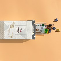 미니 한약박스+봉투+문구스티커 / 어버이날 생신 스승의날 선물 한약선물, 금사슴봉투, 문구스티커X