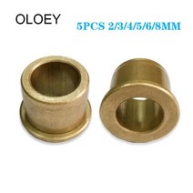 동슬리브 전기부품 5pcs 내부 234568mm 플랜지 자체 윤활 베어링 분말 야금, 8x12x10-16x2mm
