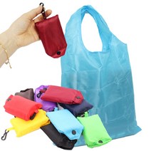 [웰하임] 휴대용 접이식 시장가방 포켓형 장바구니, 블랙