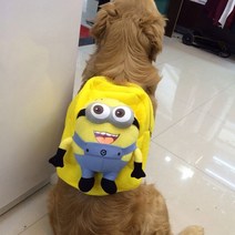 강아지 프론트백 포대기 트임 애견 앞가방 여름 개 배낭 애완 동물 학교 가방에서 외출 크고 작은 개 테디 베어 알래스카 골든 리트리버 배낭, 노란웃음 (추천 30100), a