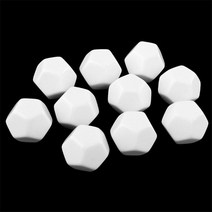 보드 게임 주사위 5pcs d12 빈 흰색 노란색 주사위 12면 보드 게임 액세서리 22mm 용 마커 펜으로 쓸 수 있습니다, 하얀색