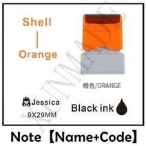 서명 스탬프 아기 이름 헝겊 책 감광성 DIY Scrapbooking 일기 카드 웨딩 장식, [16] Custom name