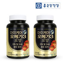 종근당건강 아이케어 오메가3 로얄 2병 6개월분, 상세 설명 참조, 2병(6개월)