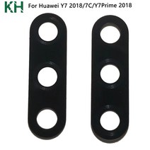 카메라렌즈 호환 컨버터 카메라용품화웨이 Y7 2018 7C 프라임 후면 카메라 유리 렌즈 스티커에 대한 10PCS, 01 Y7 2018