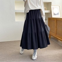 퍼니걸스 5565 데일리 밴딩 플레어 캉캉 롱 스커트 여성의류