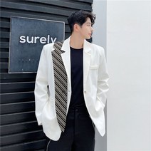 캐주얼 남성 하프 스프라이트 자켓 유니크 블레이저 스트릿 옷 독특한