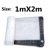 PE 필름 발코니 투명 방수 천 정원 타포린 온실 다육 식물 따뜻한 수영장 방수 천 자동차 보트, 1X2m