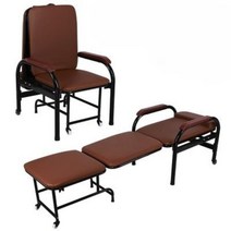 간병인 간이 침대 병원 보호자 접이식 간병 매트, 갈색