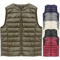 지오벤투 여성 경량 패딩 조끼 파우치세트 빅사이즈 2XL 레이어드 베스트