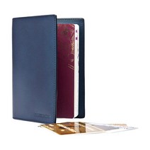 Kasper Maison 이탈리아 가죽 여권 홀더 - 도난 방지 RFID 차단 기능이 있는 여행 문서 케이스 서명 선물 포함