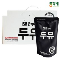 총각네 국산 검은콩 무가당 두유 40봉 20봉x2박스, 없음