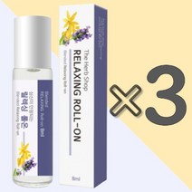 더허브샵 심신 안정 천연 허브 아로마 롤온 오일 8ml 릴렉싱 3개